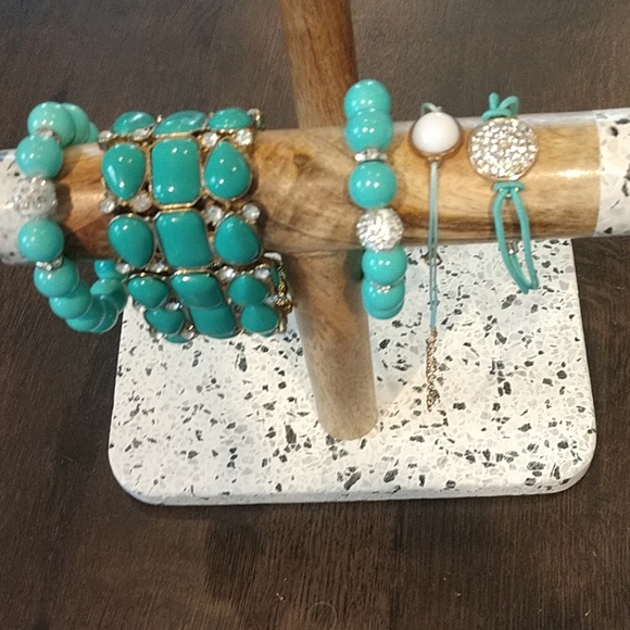 LOFT Jewelry - 5 piece adjustable turquoise color bracelet set